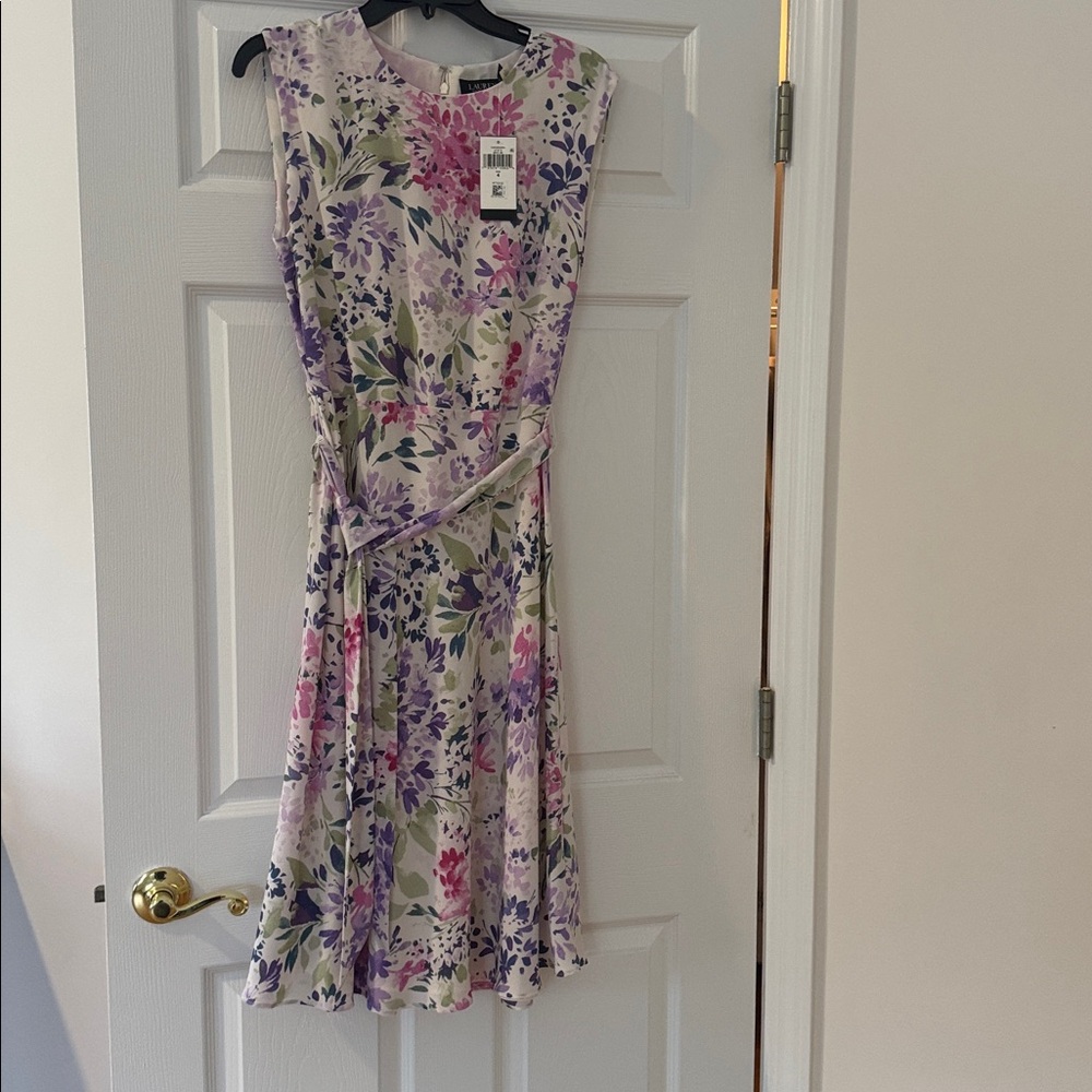 Polo by Ralph Lauren Floral Dress - Purple, Pink, Green